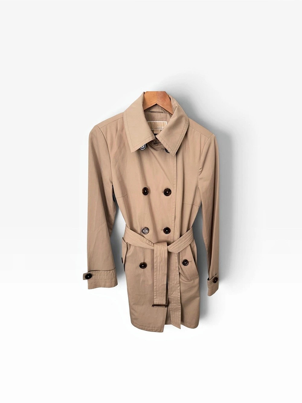 Michael Kors Trench Coat in Brown Size Small